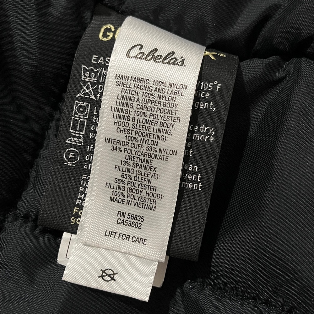 Cabela’s Outdoor GUIDEWEAR GORETEX WINTER Jacket COAT Men’s SIZE 2XL - Picture 10 of 11
